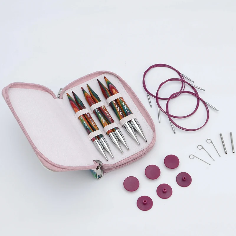KnitPro Symfonie 2 Utbytbara Rundstickor Set, Chunky, 13 cm