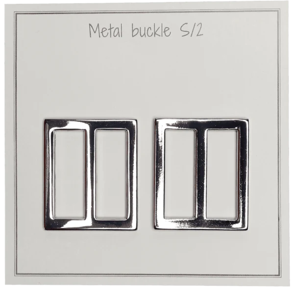 Go Handmade Metallspänne 31 x 28 mm, Silver