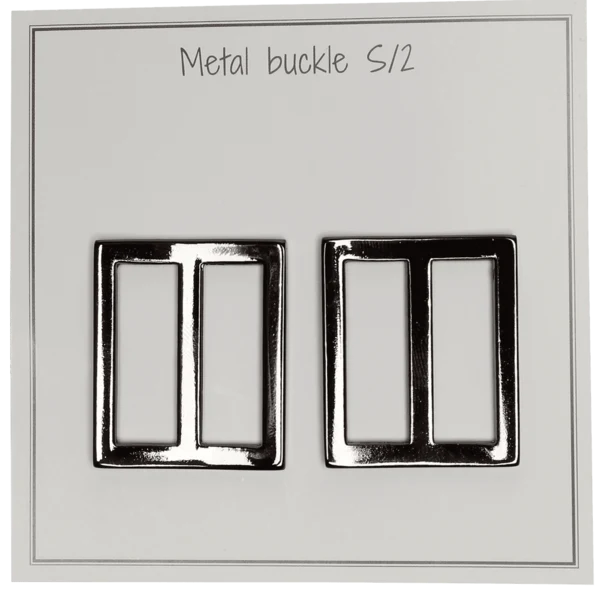 Go Handmade Metallspänne 31 x 28 mm, Mörkgrå