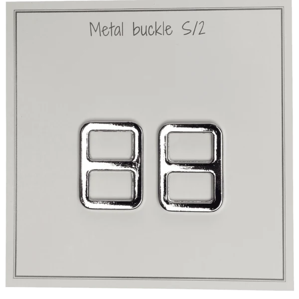 Go Handmade Metallspänne 25 x 19 mm, Silver