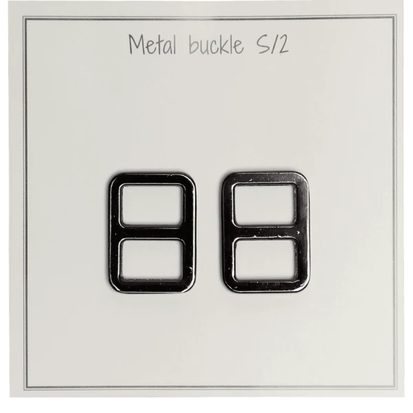 Go Handmade Metallspänne 25 x 19 mm, Mörkgrå