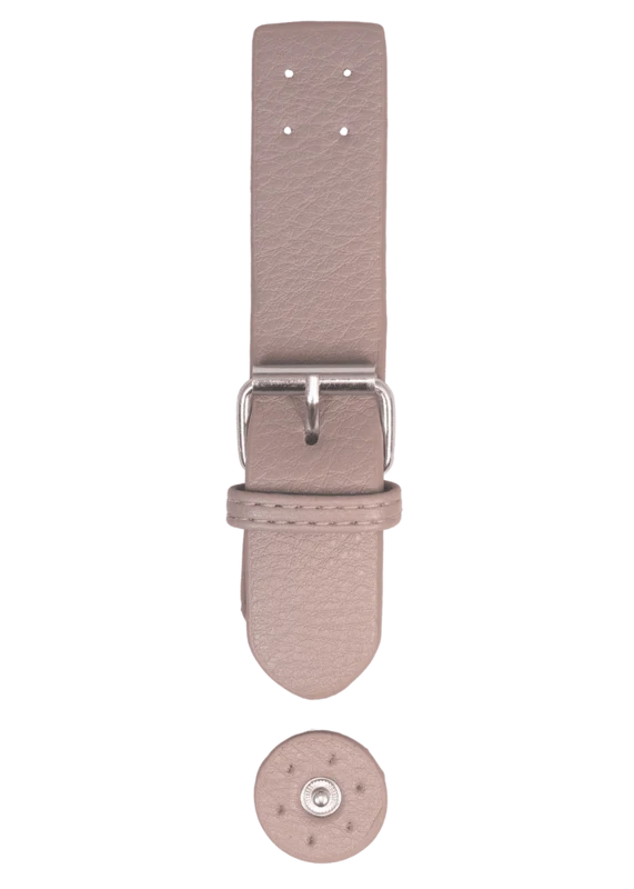 Go Handmade Spännlås med tryckknapp: Beige/silver