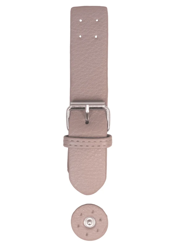 Go Handmade Spännlås med tryckknapp: Beige/silver