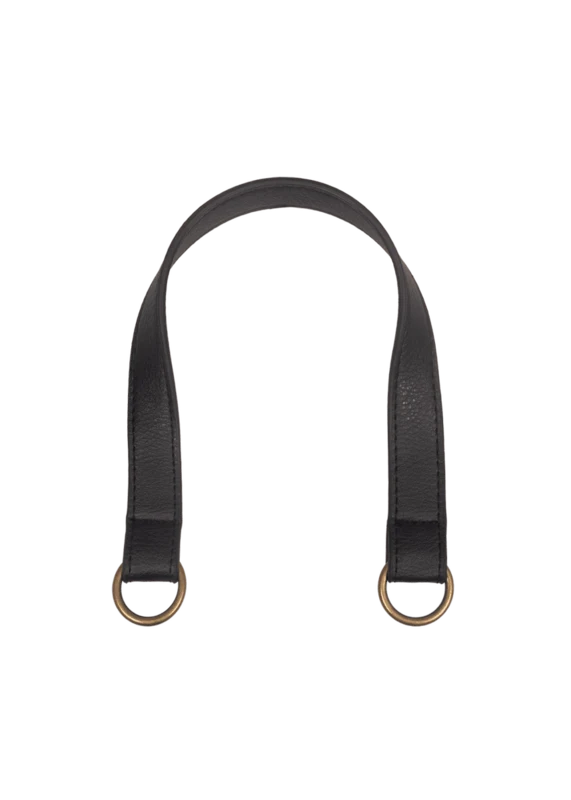 Go Handmade Väskhandtag med O-ring: Svart/brons