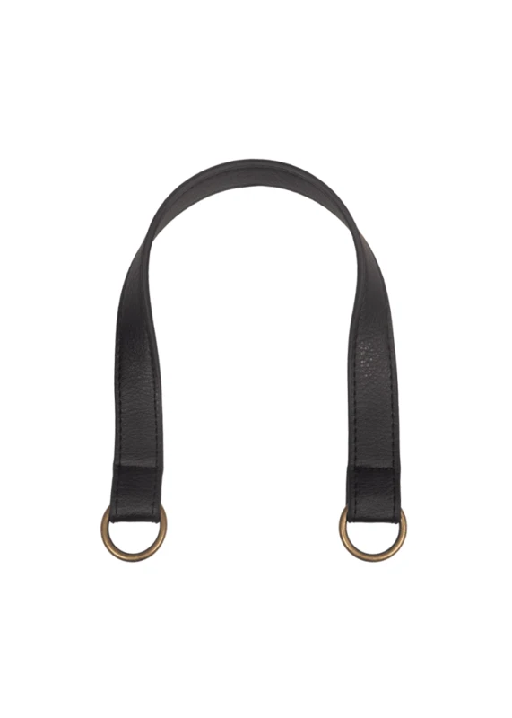 Go Handmade Väskhandtag med O-ring: Svart/brons
