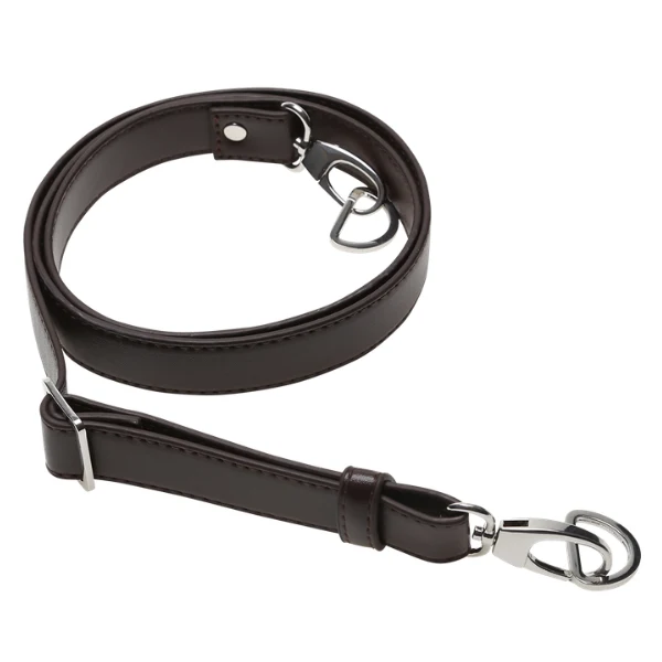 Go Handmade Taskeskulderrem 130 cm, 25 mm, Svart, Silver