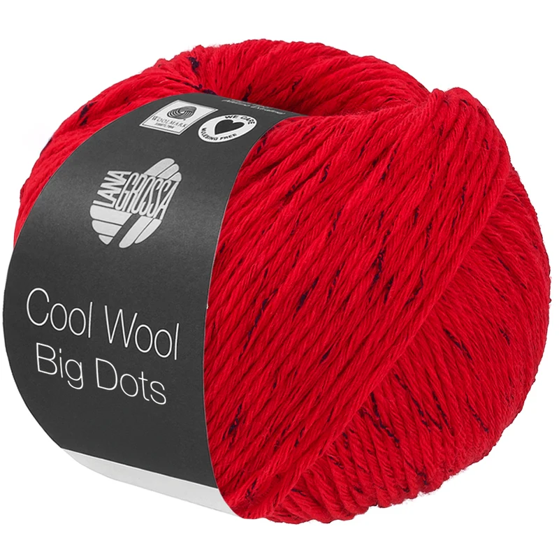 Lana Grossa Cool Wool Big Dots 105 Röd