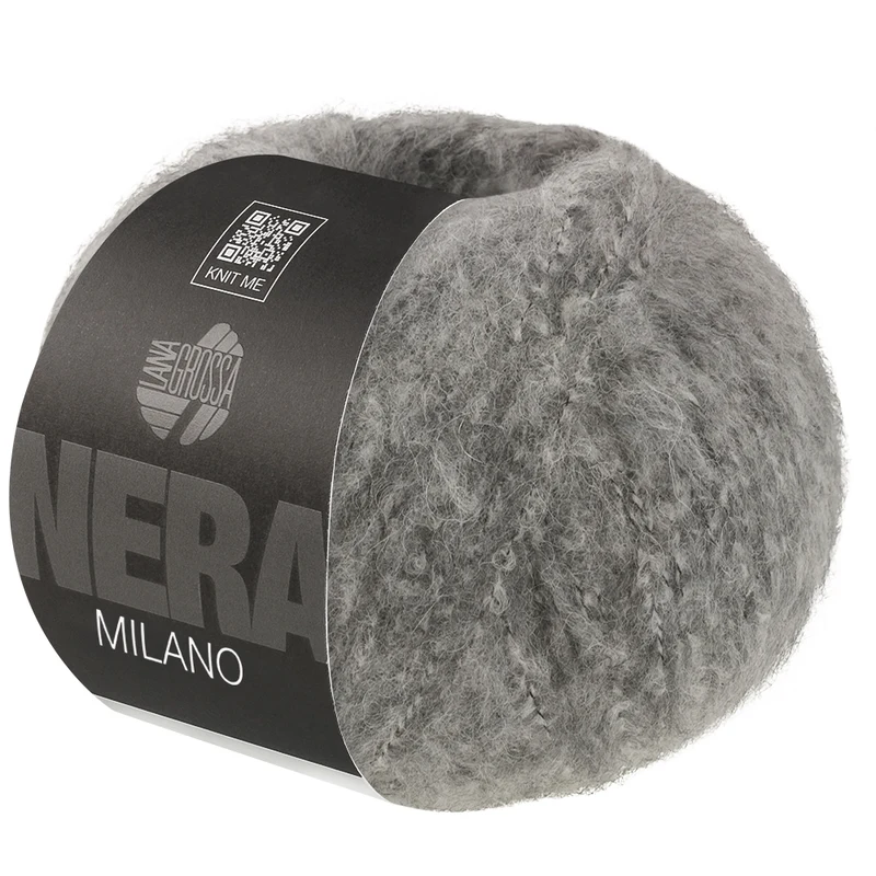 Lana Grossa Milano 01 Gråmelerad