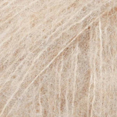 DROPS BRUSHED Alpaca Silk 04 Ljus beige (Uni colour)