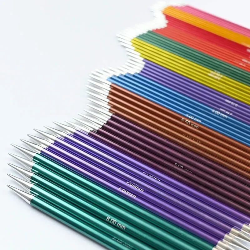 KnitPro ZING Strumpstickor 20 cm (2.00-8.00 mm)