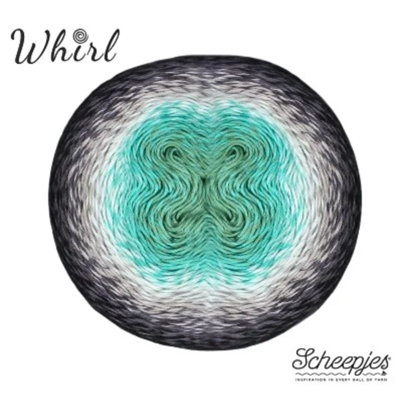 Scheepjes Whirl 785 Minty Black Velvet - Aurora Collection