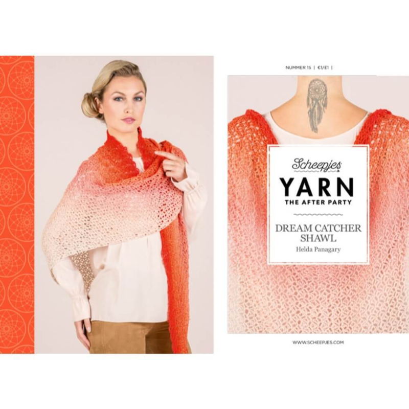 Mönster: The After Party No.15 English - Dreamcatcher Shawl - kan endast köpas med 1 nystan Whirl