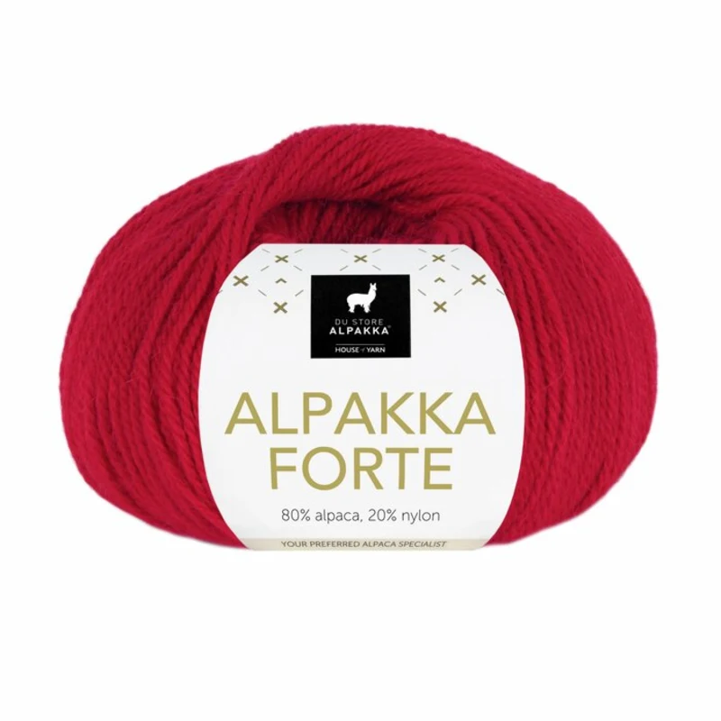 Du Store Alpakka Forte 739 Djup röd