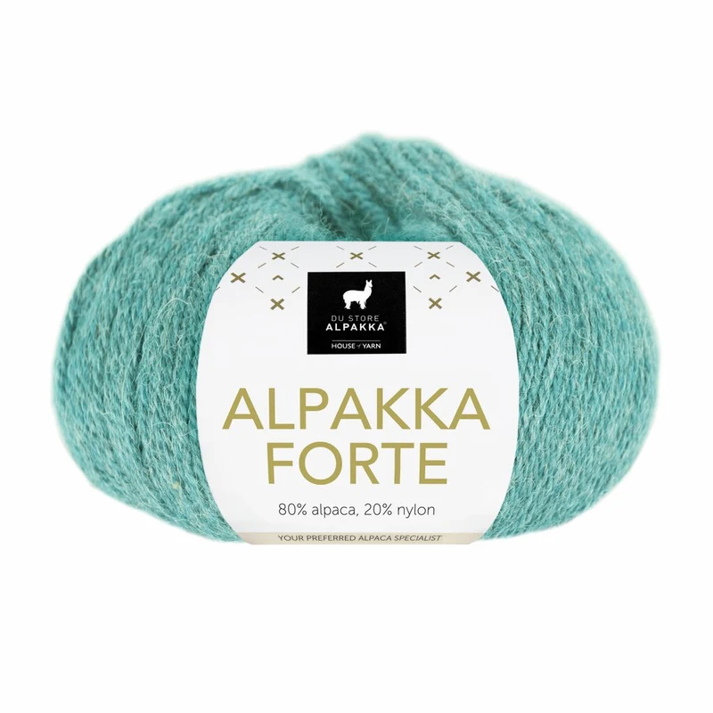 Du Store Alpakka Forte 713 Ljus sjögrön melerad