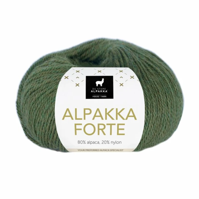 Du Store Alpakka Forte 727 Skoggrön melerad