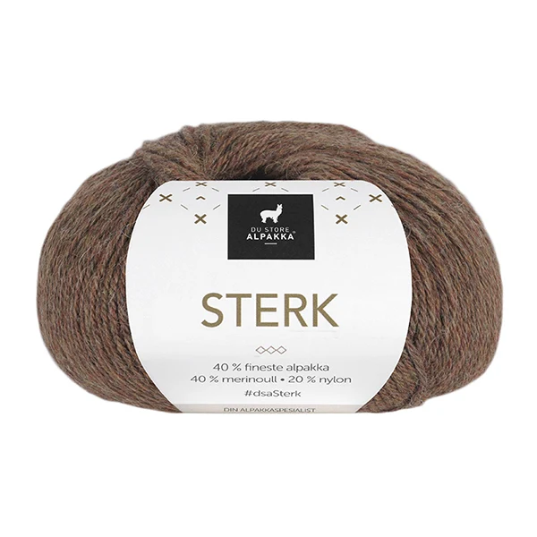 Du Store Alpakka Sterk 896 Varm brun melerad