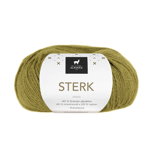 Du Store Alpakka Sterk 843 Gulgrön