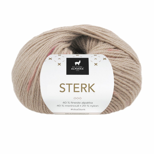 Du Store Alpakka STERK 924 Sand/rosa