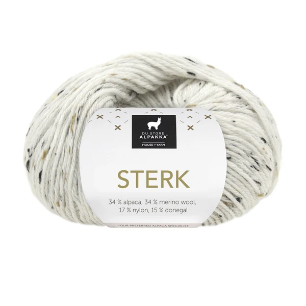 Du Store Alpakka Sterk 929 Vit tweed