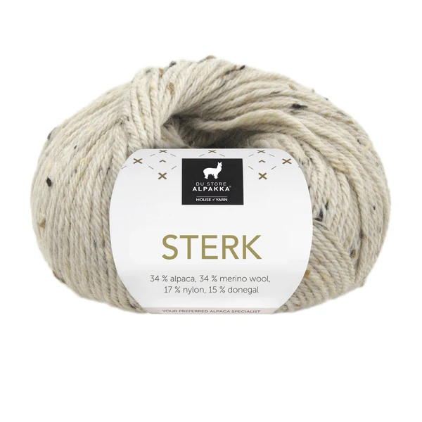 Du Store Alpakka Sterk 932 Ljus beigemelerad tweed