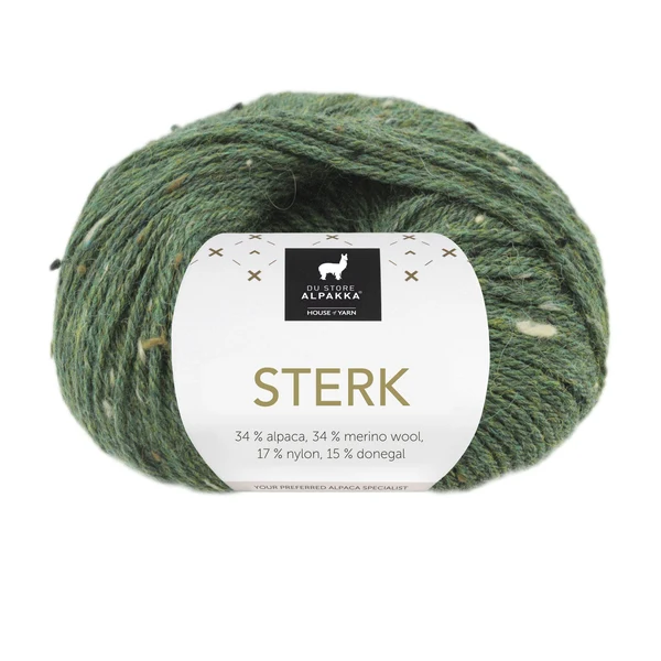 Du Store Alpakka Sterk 935 Furugrön tweed