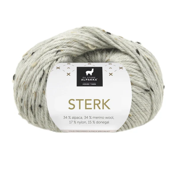 Du Store Alpakka Sterk 930 Ljus gråmelerad tweed