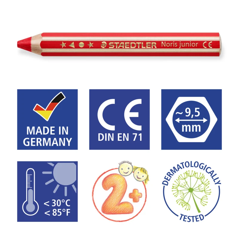 STAEDTLER Buddy 3-i-1 färgpennor, 18 st – Picto1