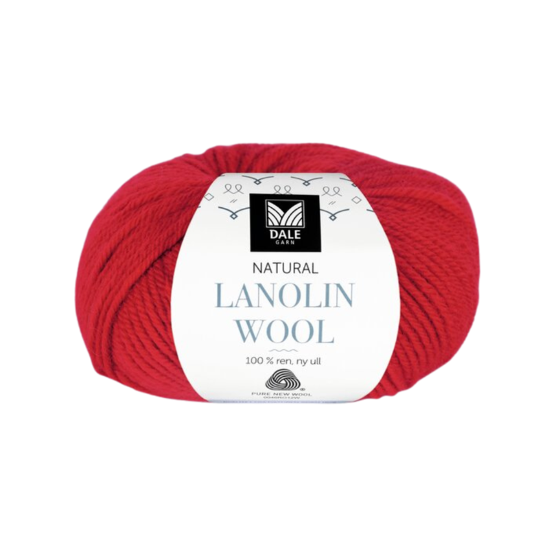 Dale Lanolin Wool 1407 Klar röd