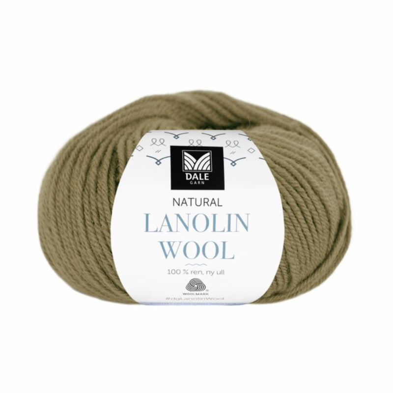 Dale Lanolin Wool 1458 Olivgrön