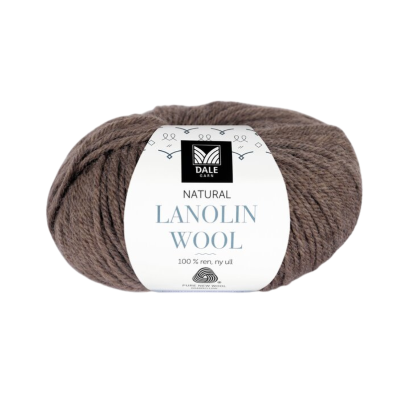 Dale Lanolin Wool 1423 Brun melerad