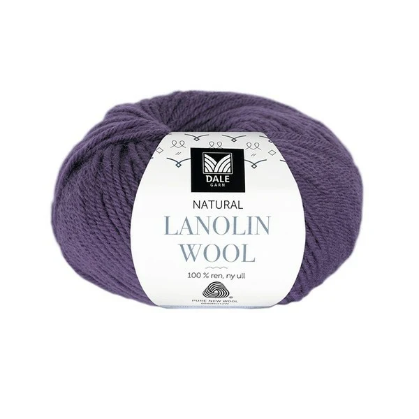 Dale Natural Lanolin Wool 1415 Ametist lilla