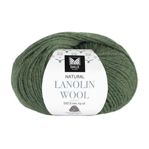 Dale Natural Lanolin Wool 1449 Oliv melerad