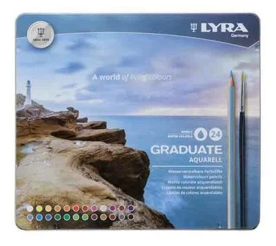 Lyra Graduate Aquarell Färgpennor och borste, 24 + 1 st