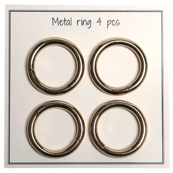 Go Handmade Metall O-ring, 4 st, 30 mm 51 Guld