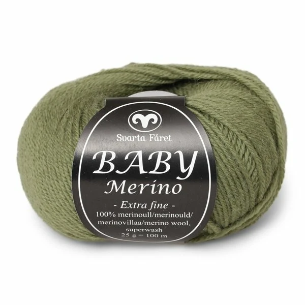 Svarta Fåret Baby Merino 84 Grön
