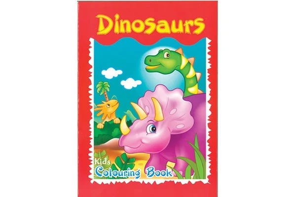 Målarbok A4 Dinosaurer, 16 sidor