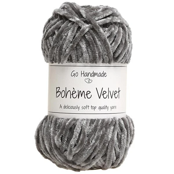 Go Handmade Bohéme Velvet Dobbelt 17625 Mörke grå