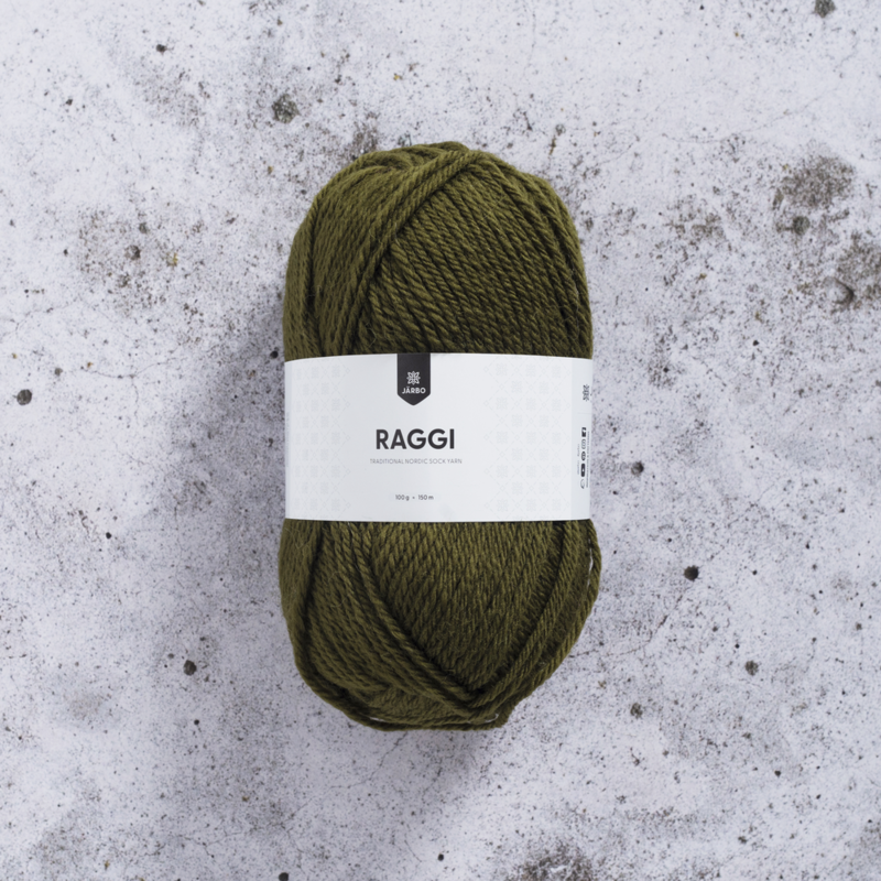 Järbo Raggi 100g 15124 Olive Green