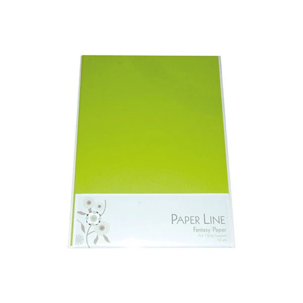Paper Line Fantasy Kartong A4, 180 g, 10 st Ljus grön