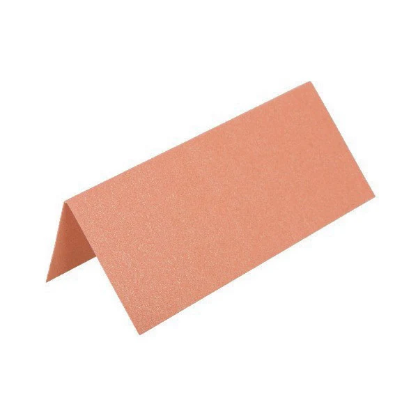 Paper Line Metallic Placeringskort, 250 g, 7 x 10 cm, 10 st Ljus rosa
