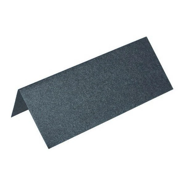 Paper Line Metallic Placeringskort, 250 g, 7 x 10 cm, 10 st Svart