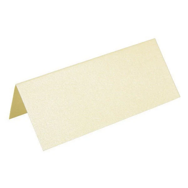 Paper Line Metallic Placeringskort, 250 g, 7 x 10 cm, 10 st Oblekt