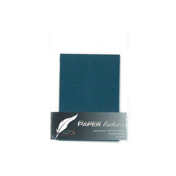 Paper Exclusive Placeringskort, 240 g, 10 x 7 cm, 10 st Mörk blå
