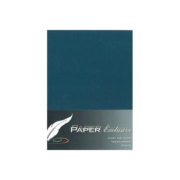 Paper Exclusive Dubbelkort A6, 240 g, 10 st Mörk blå