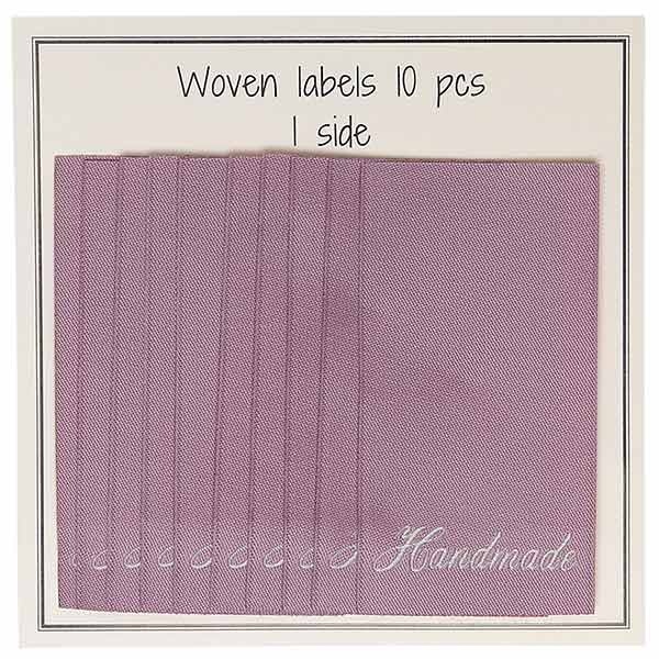 Go Handmade Vävt Label, Handmade, 60 x 32 mm, 10 st Rosa