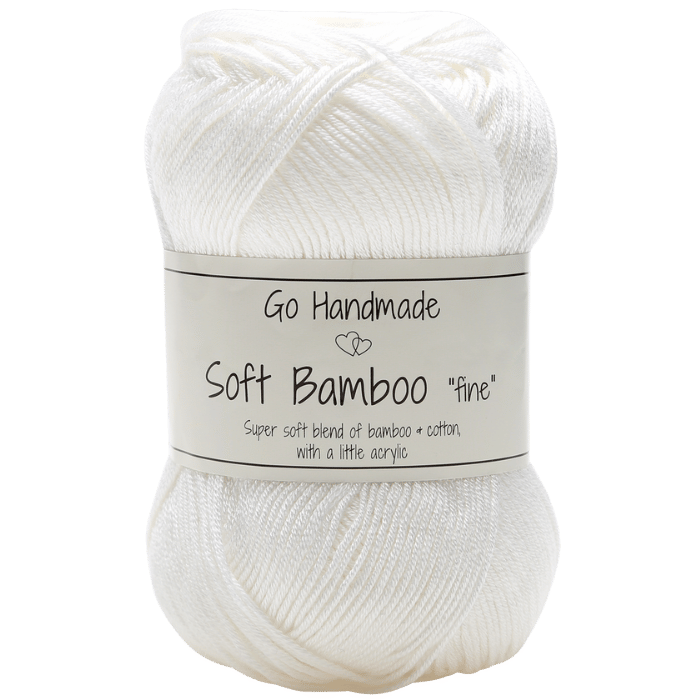 Go Handmade Soft Bamboo Fine 17423 Vit
