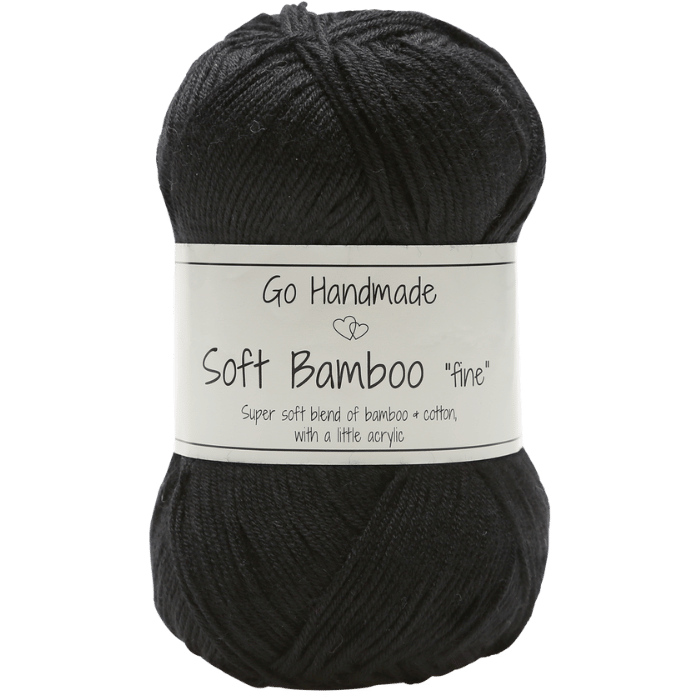 Go Handmade Soft Bamboo Fine 17424 Svart