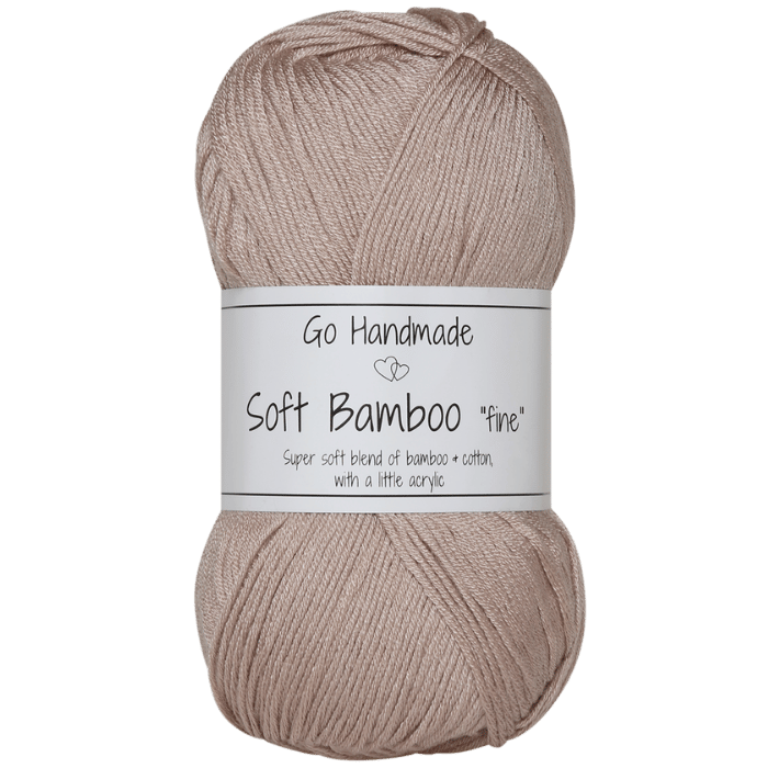 Go Handmade Soft Bamboo Fine 17429 Pastellbrun