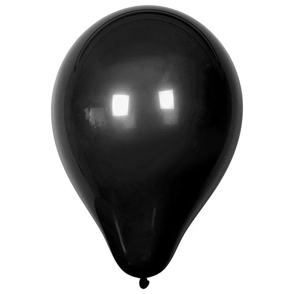 Ballonger, 23 cm, 10 st Svart