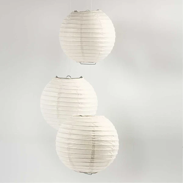 Papperslampa, 20 cm, 1 st Vitt